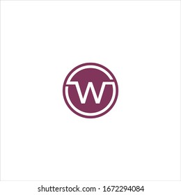 Plantilla de diseño vectorial de logotipo wg o gw de letra inicial