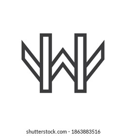 Initial Letter Wh Hw Logo Vector Stock Vector (Royalty Free) 1863883516 ...