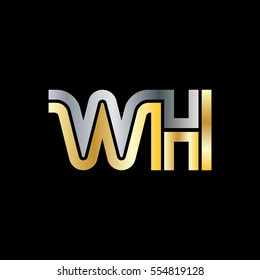 Initial Letter WH Linked Design Logo