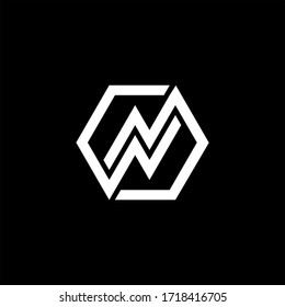 Initial letter wm logo or mw logo vector design templates