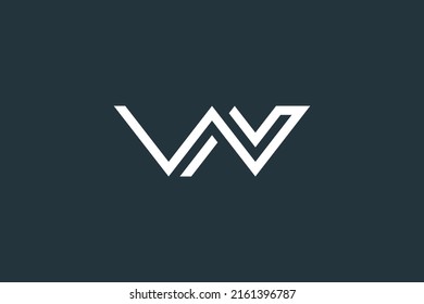 Initial Letter WN Logo Design Vector Template