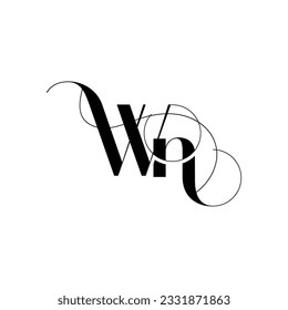 Initial letter Wn logo design creative modern symbol icon monogram