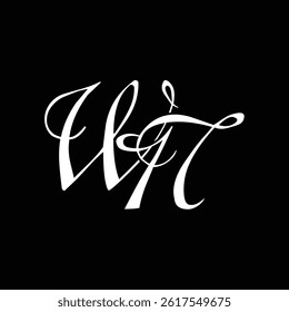Initial letter WN logo design