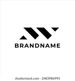 Letra inicial del logotipo WN NW. WN NW Plantilla de diseño de logotipo Monogram. Concepto minimalista del logotipo para el negocio y la empresa.