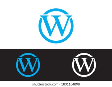 Initial Letter WO Logo or Icon Design Vector Image