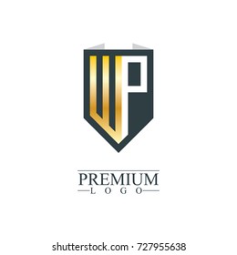 Initial Letter WP Company Design Logo Templat
