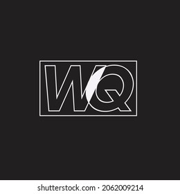 initial letter WQ logo design