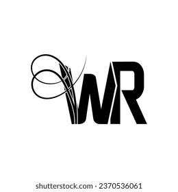 

Letra inicial diseño del logotipo WR símbolo creativo moderno monograma