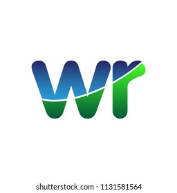 Initial Letter Wr Logo Lowercase Colorful Stock Vector (royalty Free 