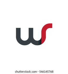 Anfangsbuchstaben WR WS Rundweg Lowercase Logo
