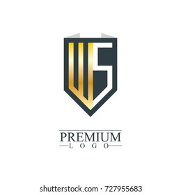 Initial Letter WS Company Design Logo Templat