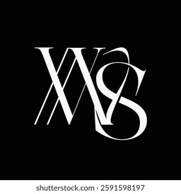 Initial letter WS logo design