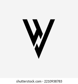 Diseño de plantilla de logotipo WY de letra inicial