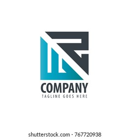 Initial Letter WZ Design Logo