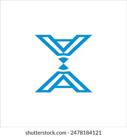 Initial Letter X with Arrows Right and Left