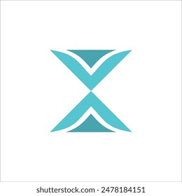 Letra inicial X con flechas derecha e izquierda