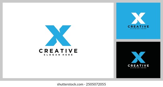 initial letter X design template