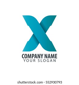 Initial Letter X Isolated Design Logo