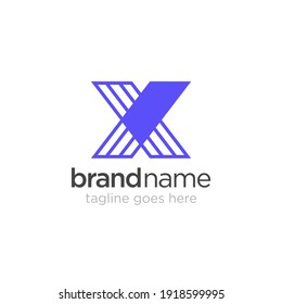 Initial letter X logo concept, vector X logo design template