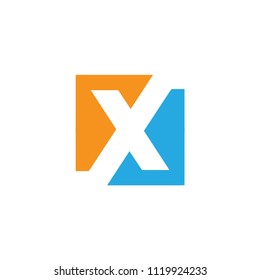 Initial letter X logo design template