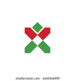 Initial letter x logo design template