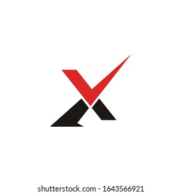 Initial letter x logo design template