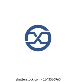 Initial letter x logo design template