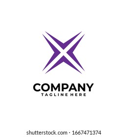 initial letter X logo design vector inspiration