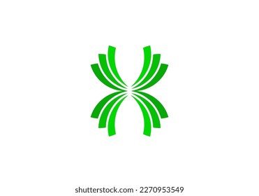 Diseño del logotipo de la carta inicial X para el logotipo de la marca o el logotipo de la comunidad