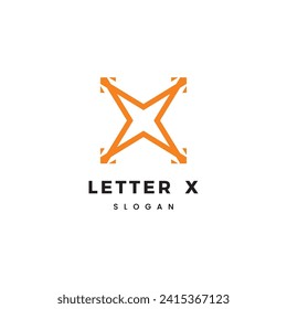 Initial letter X logo design vector