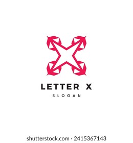 Initial letter X logo design vector