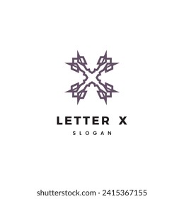 Initial letter X logo design vector
