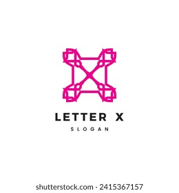 Initial letter X logo design vector