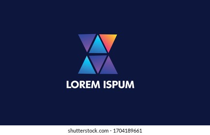 Initial letter X logo with splash background. letter combination logo design for creative industry web business and company.Letter X Colorful Illustration Vector Design Template.Abstract X letter .