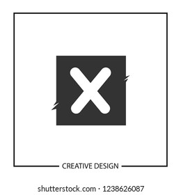Initial Letter X Logo Template Vector Design