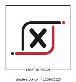 Initial Letter X Logo Template Vector Design