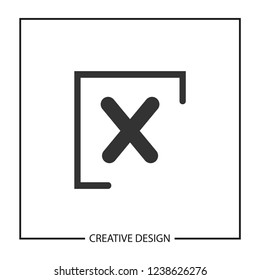 Initial Letter X Logo Template Vector Design