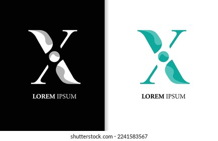 Initial letter x logo template ,suitable for business, internet, online shop, label or packaging.
