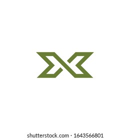 initial letter x logo vector designs