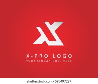 Initial Letter X logo vector. Paper Art