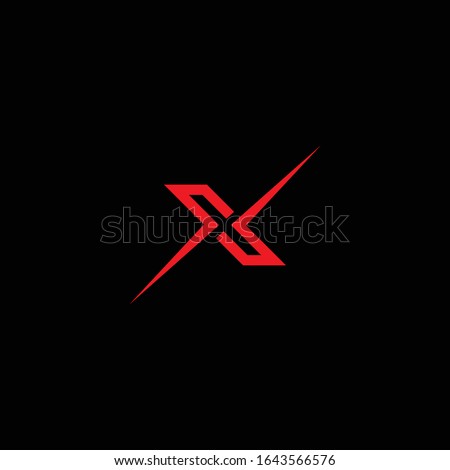 initial letter x logo vector design