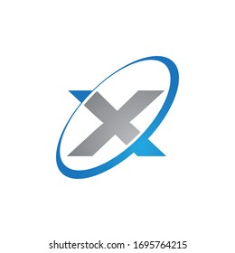 initial letter x modern logo vector