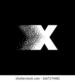 Initial Letter X Particle Effect Logo Design