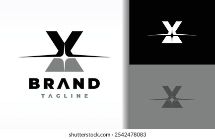 Letra inicial X logotipo de la chispa