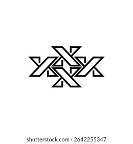 Initial Letter X Vector Logo Design