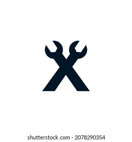 Inspiración en el diseño del logotipo de la llave X de la carta inicial
