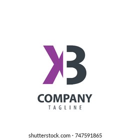 Initial Letter XB Design Logo