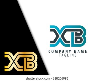 Initial Letter XB Linked Design Logo