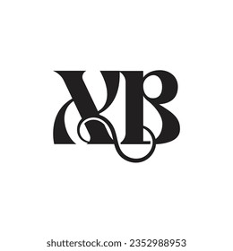 Letra inicial diseño del logotipo XB creativo símbolo moderno monograma