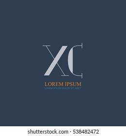 initial letter Xc logo design for company identity